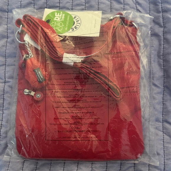 Kipling Vibrant Red Crossbody Bag - Cherry Tonal Keiko - Picture 5 of 5